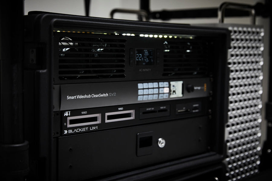 Blackmagic 12x12 Cleanswitch VideoHub and Blackjet UX-1 Now available for Hire