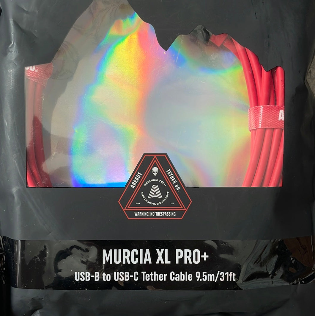 AREA51 Murcia XL PRO+ Phase One USB-B to USB-C Tether Cable 9.5m / 31ft