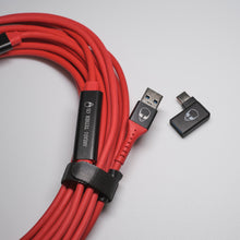 Load image into Gallery viewer, AREA51 Moonbeam XL PRO+ USB-C Right Angle to USB-C Right Angle Tether Cable 9.5m/31ft
